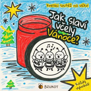🐝 Jak včely slaví Vánoce? 🎄 Kreslicí soutěž na víčko, ve které každý vyhrává! 🏆 Nakreslete nám 🖤⚪ ČERNOBÍLÝ KRUHOVÝ...